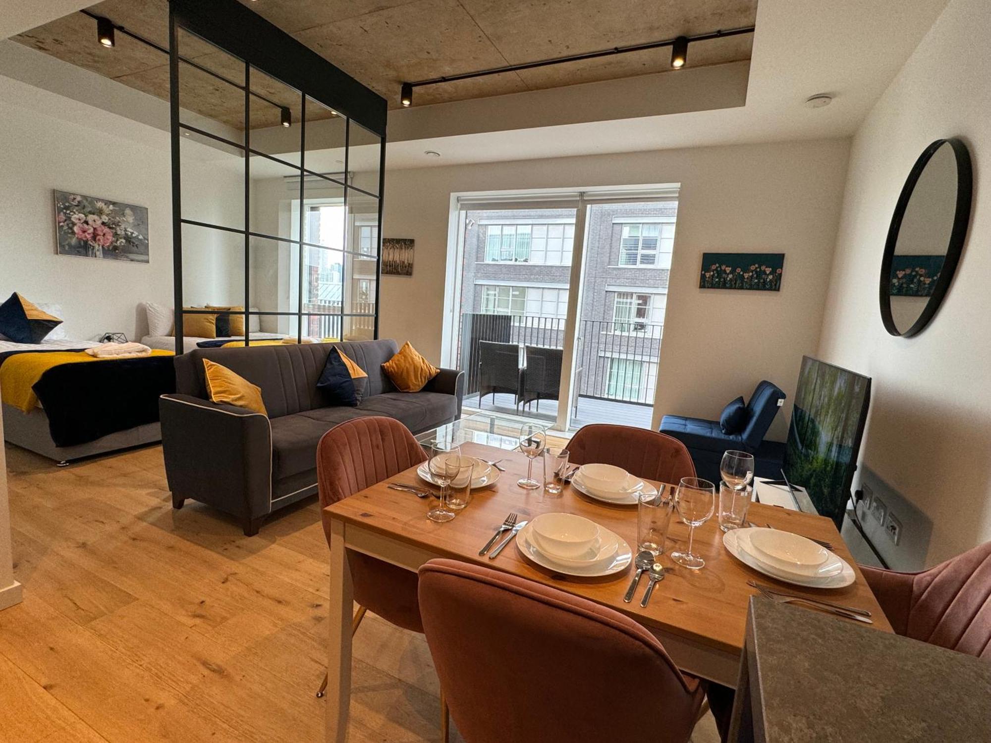 Ferienwohnung London Luxury Flat With Balcony, River View, O2 Arena, Excel, Canary Wharf, Station Exterior foto